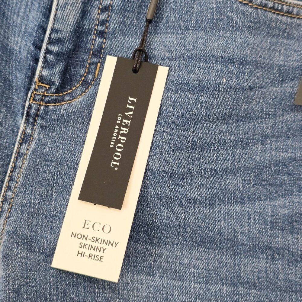 Liverpool High Rise Skinny Jeans 6 Medium Wash NWT - Picture 8 of 8
